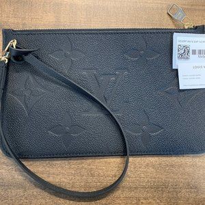 Authentic NEW Louis Vuitton Monogram Empriente Neverfull MM Pouch/Wristlet